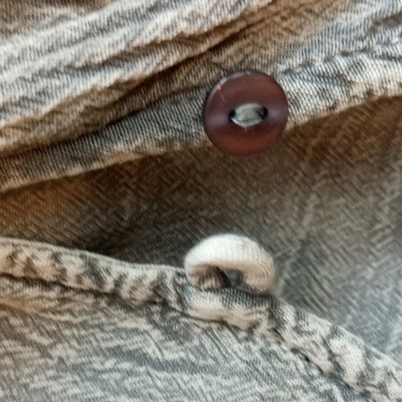 Anandas Grey Denim Blouse - Picture 5 of 6